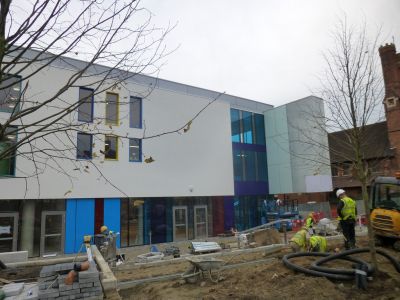 Front of Leisure Centre from High Road
