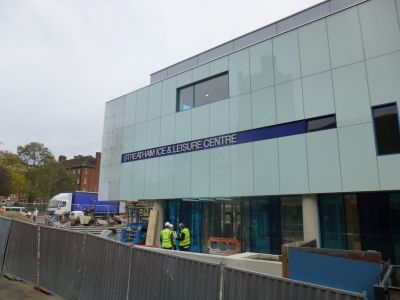 Side of Leisure Centre from Church Steps
