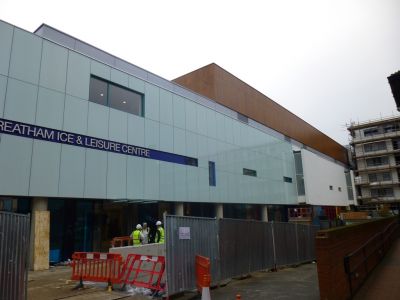 Side of Leisure Centre from Church Steps
