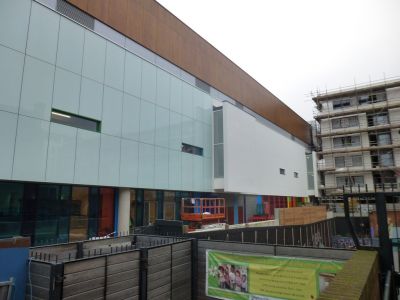 Side of Leisure Centre from Church Steps
