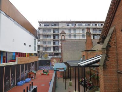 Flats Behind Church
