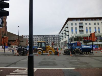 Car Park Entrance from Across the High Road
