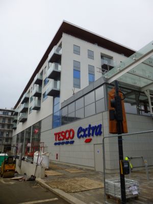 South Corner of Tesco/Residential Building
