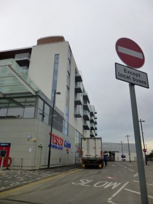 North Side of Tesco/Residential Building
