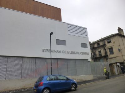 Side of Leisure Centre from Natal Road
