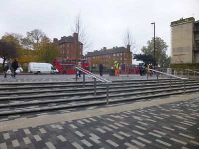 Steps in front of Leisure Centre
