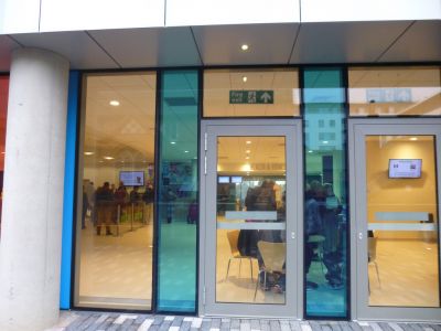 Looking into Membership Lounge from Outside
