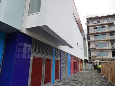 Side of Leisure Centre
