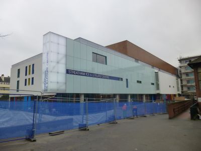 Side of Leisure Centre from Church Forecourt
