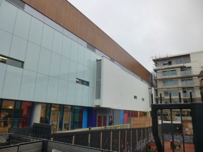 Side of Leisure Centre from Church Steps
