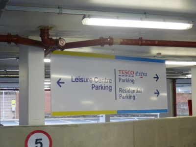 Signs in Car Park
