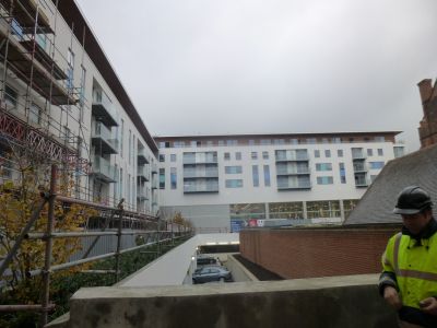 Flats from near Car Park Steps
