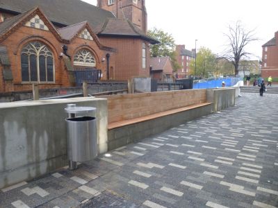 Bench Opposite Leisure Centre Entrance
