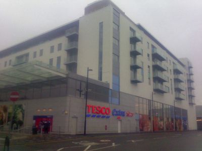 North Corner of Tesco/Residential Building
