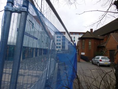 Work Continues between Leisure Centre and Church
