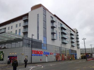 North Corner of Tesco/Residential Building
