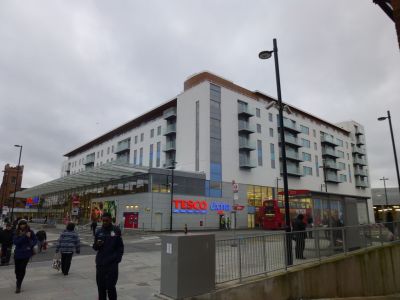 North Corner of Tesco/Residential Building
