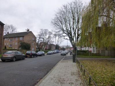 Flats Visible in Distance from Madeira Road
