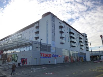 North Corner of Tesco/Residential Building
