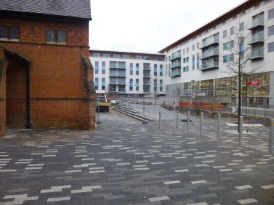 Landscaping round Church
