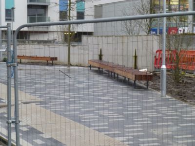 New Benches next to Church
