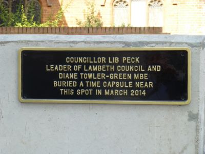 Plaque Commemorating Burial of New Time Capsule
