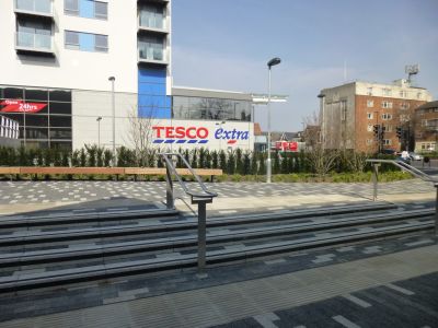 Steps up from Church Side
