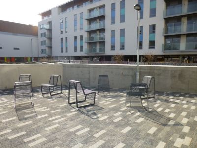 Seating on Raised Area
