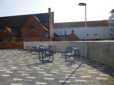 Seating on Raised Area
